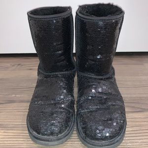 Black Sequin Uggs